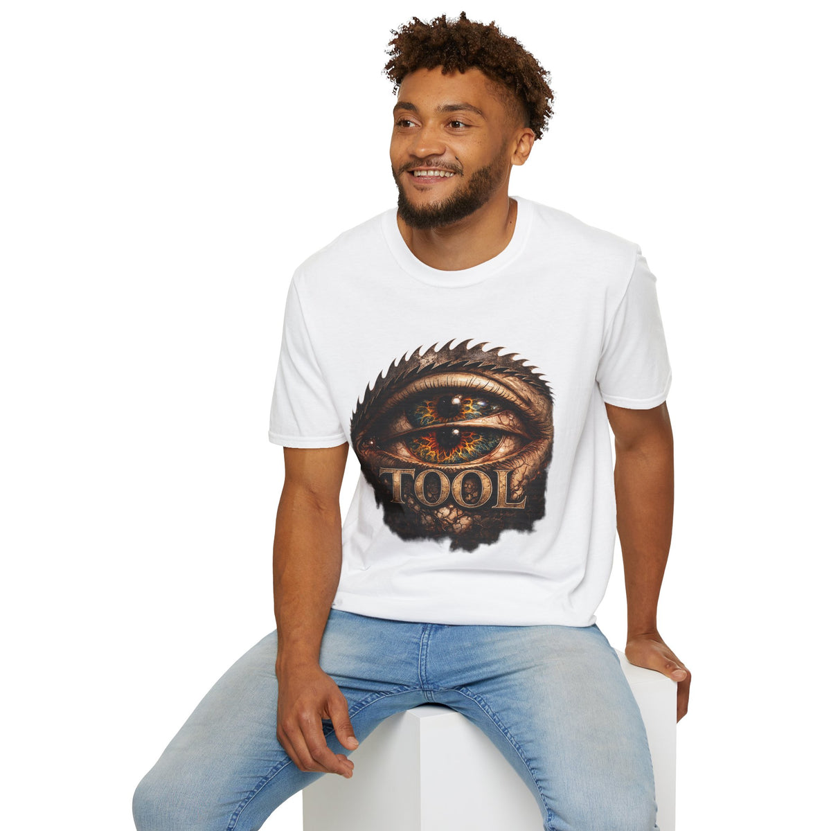 Tool Inspired Eye Graphic Shirt Alternative Rock Tee Dark Heather Band Shirt Gothic Streetwear Unisex Graphic T Shirt