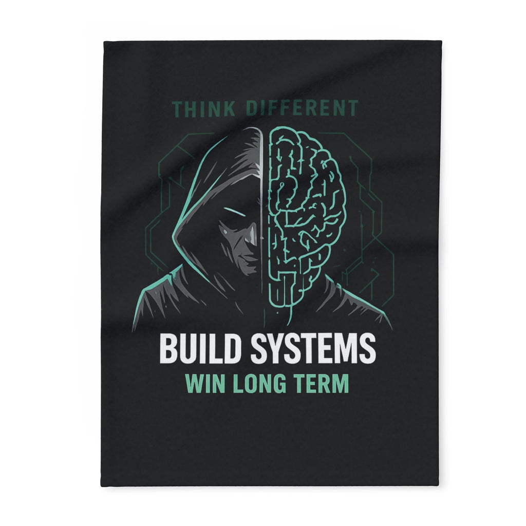 Build Systems. Win Long Term. Motivational Arctic Fleece Blanket