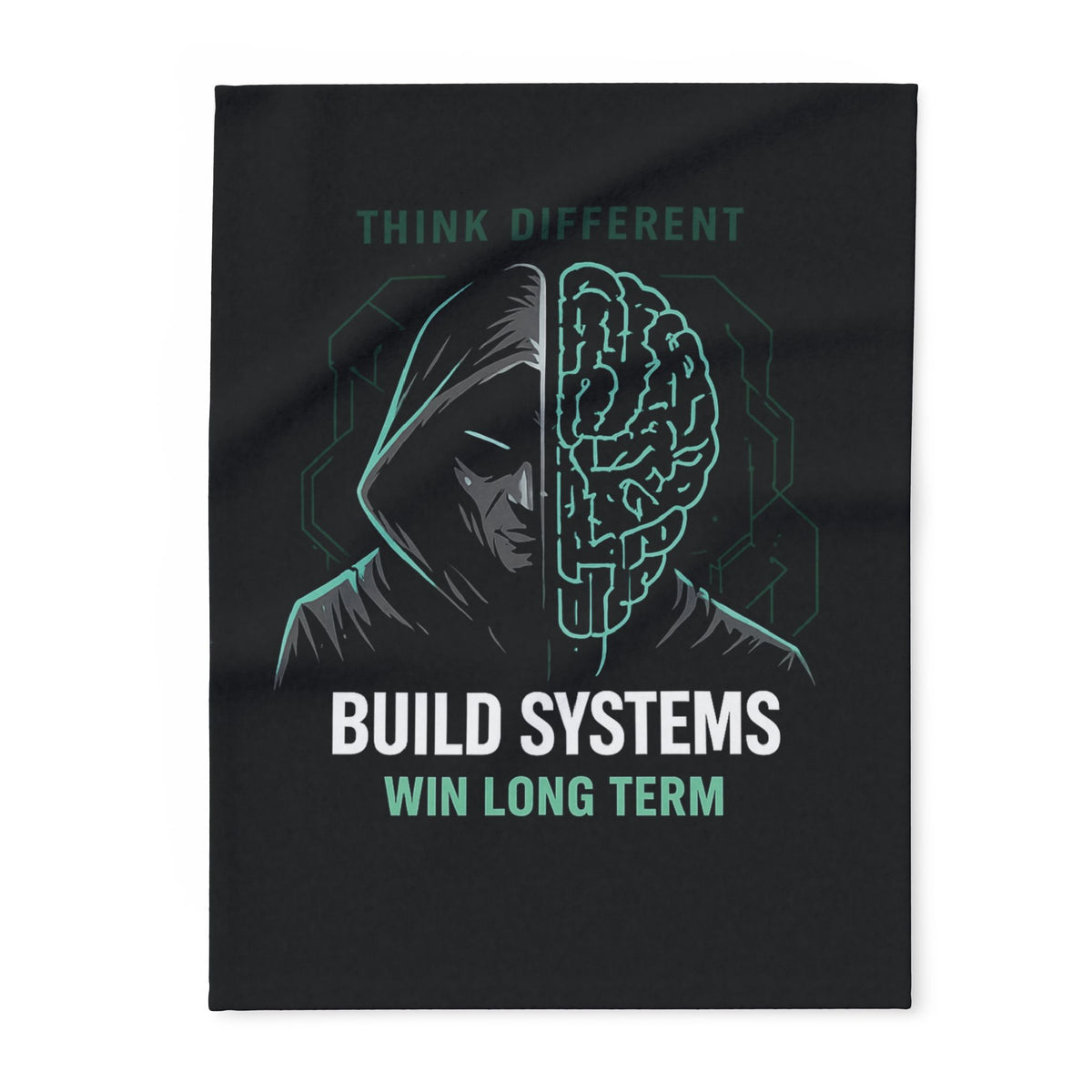 Build Systems. Win Long Term. Motivational Arctic Fleece Blanket