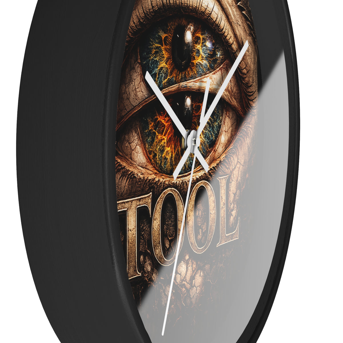 TOOL Inspired Eye Wall Clock 10 Inch Dark Aesthetic Clock Prog Rock Wall Decor Gothic Eye Clock Alternative Room Decor Gift for Music Fans