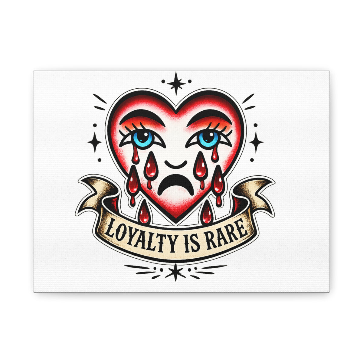 Loyalty Is Rare heart tattoo art Matte Canvas