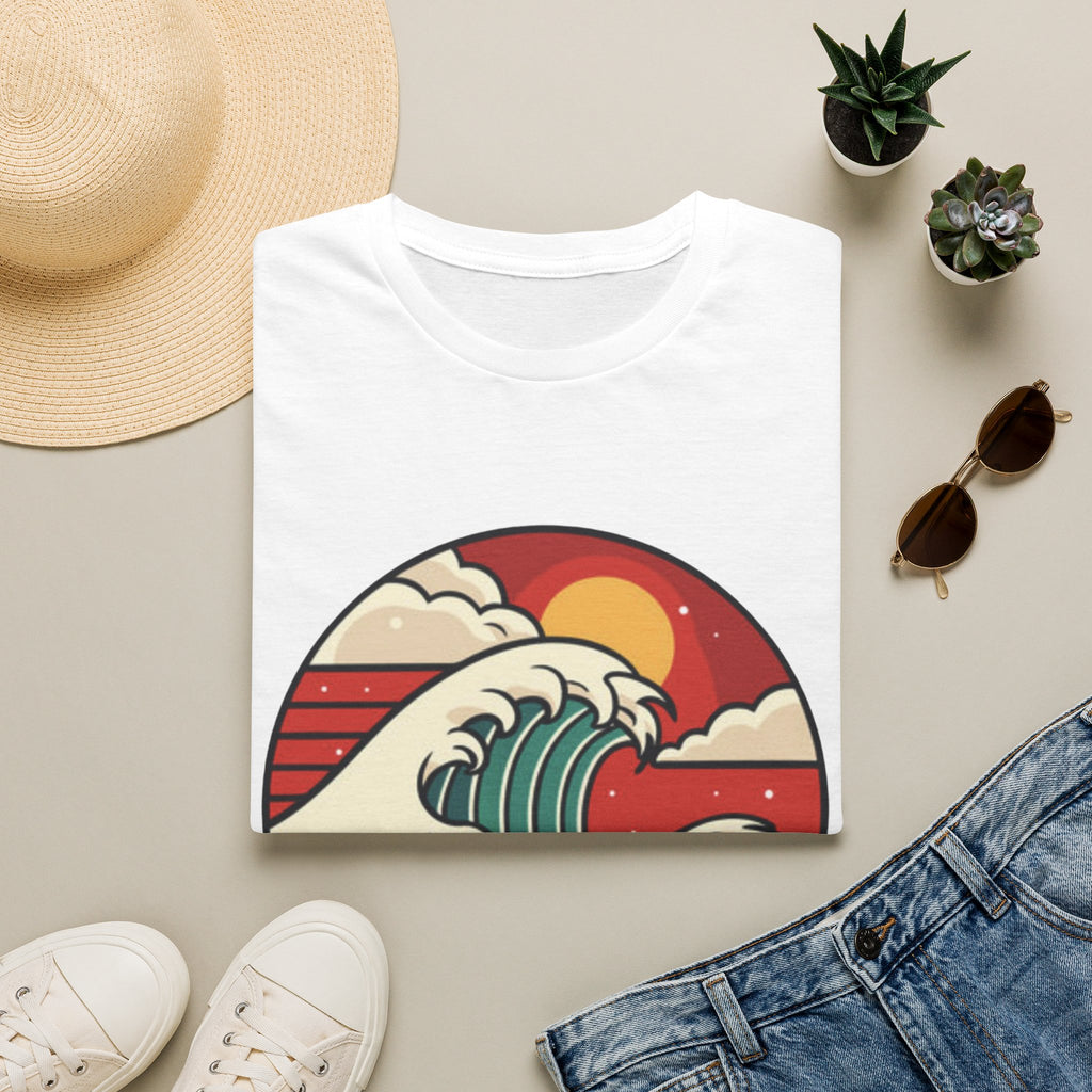 Ride The Wave Graphic T-Shirt | Coastal Retro Ocean Tee