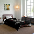 Bad Omens Comforter Left For Good Gothic Bedding Dark Aesthetic Bedroom Decor Alternative Comforter Set Black White Goth Room Decor Gift