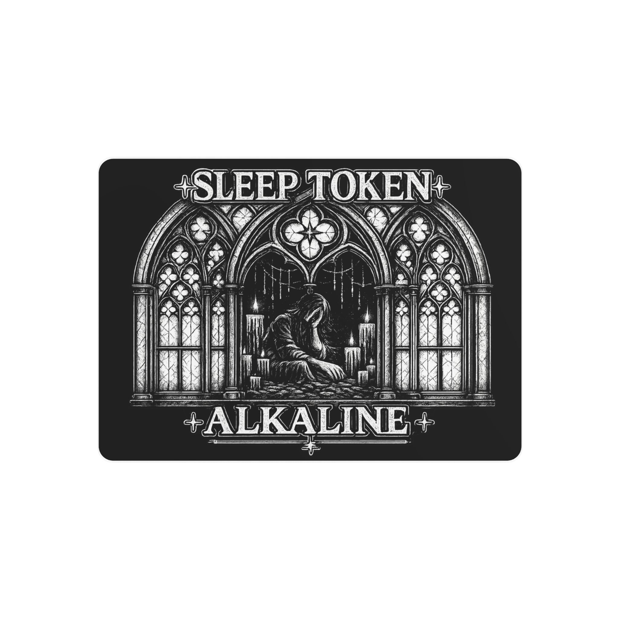 Sleep Token Inspired Alkaline Gothic Metal Sign | Dark Wall Art Decor | Music Fan Gift | Alternative Home Decor