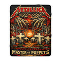 Master of Puppets Blanket Heavy Metal Throw Blanket Rock Band Inspired Fleece Blanket Gothic Home Decor Music Lover Gift Cozy Sofa Blanket