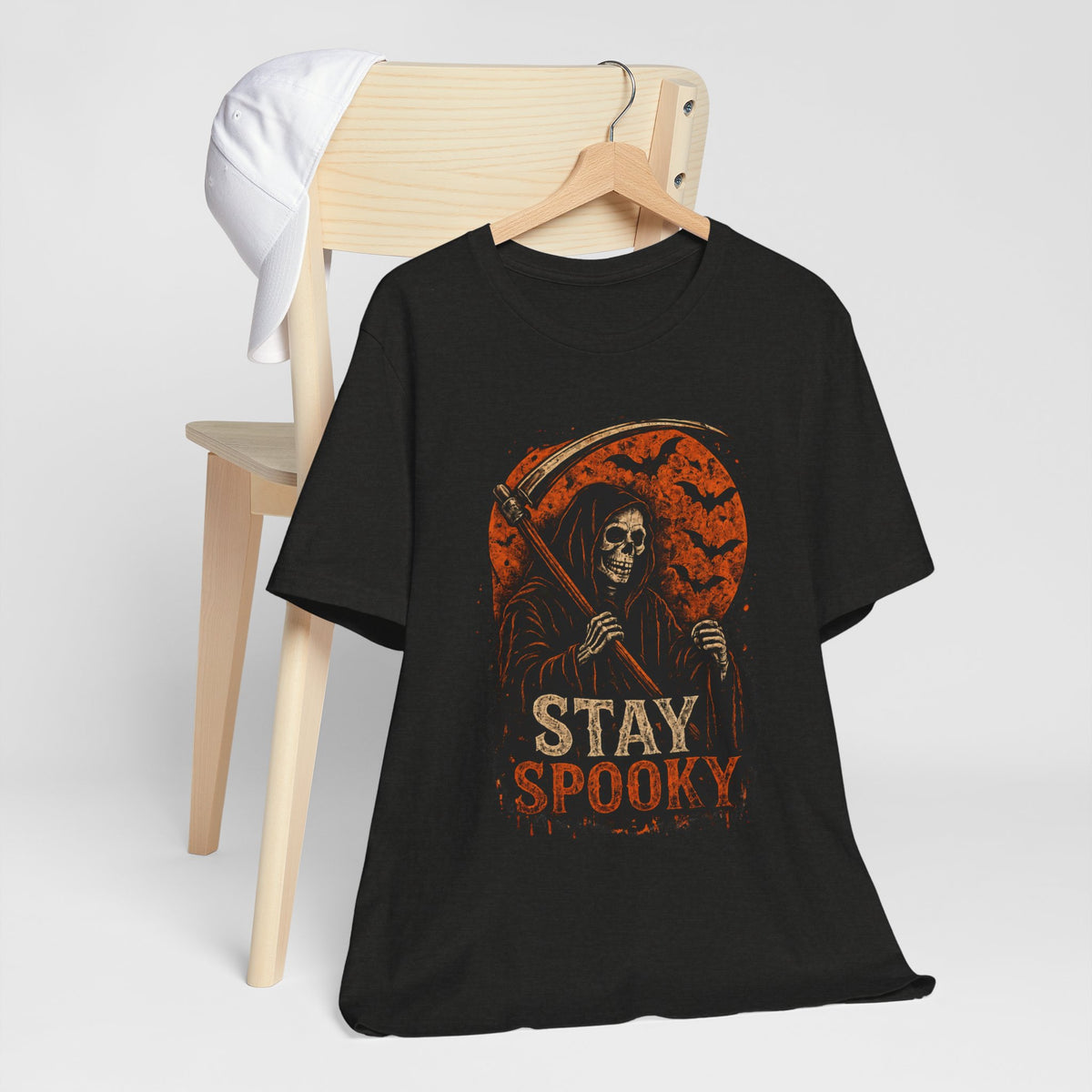 Stay Spooky Grim Reaper Tee — Halloween Graphic T-Shirt