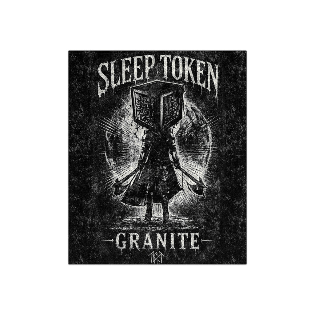 Sleep Token Inspired Granite Plush Blanket | Ultra-Soft Fan Blan