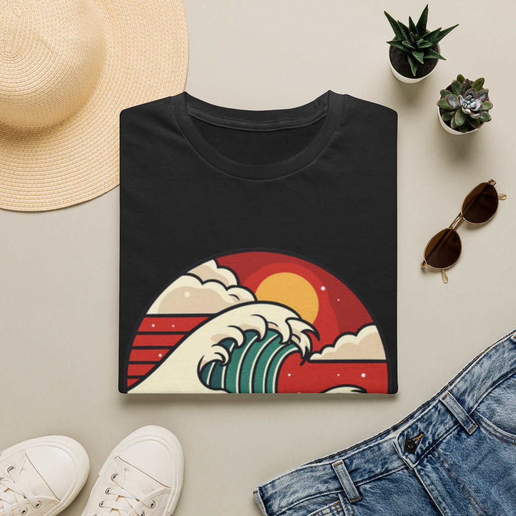 Ride The Wave Graphic T-Shirt | Coastal Retro Ocean Tee