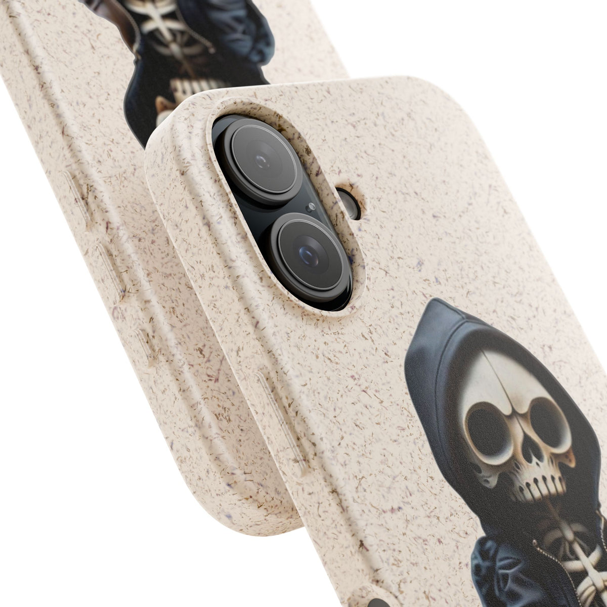 Skull Style Daily Protection Eco-Friendly Phone Case | Tough Shock-Resistant Biodegradable Cover