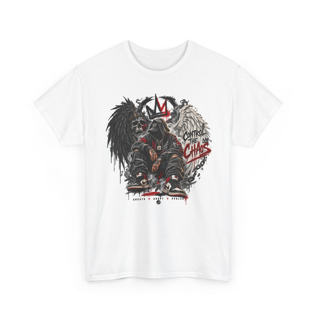 Grim Reaper King Skull Tee | Dark Angel Chaos Graphic Shirt