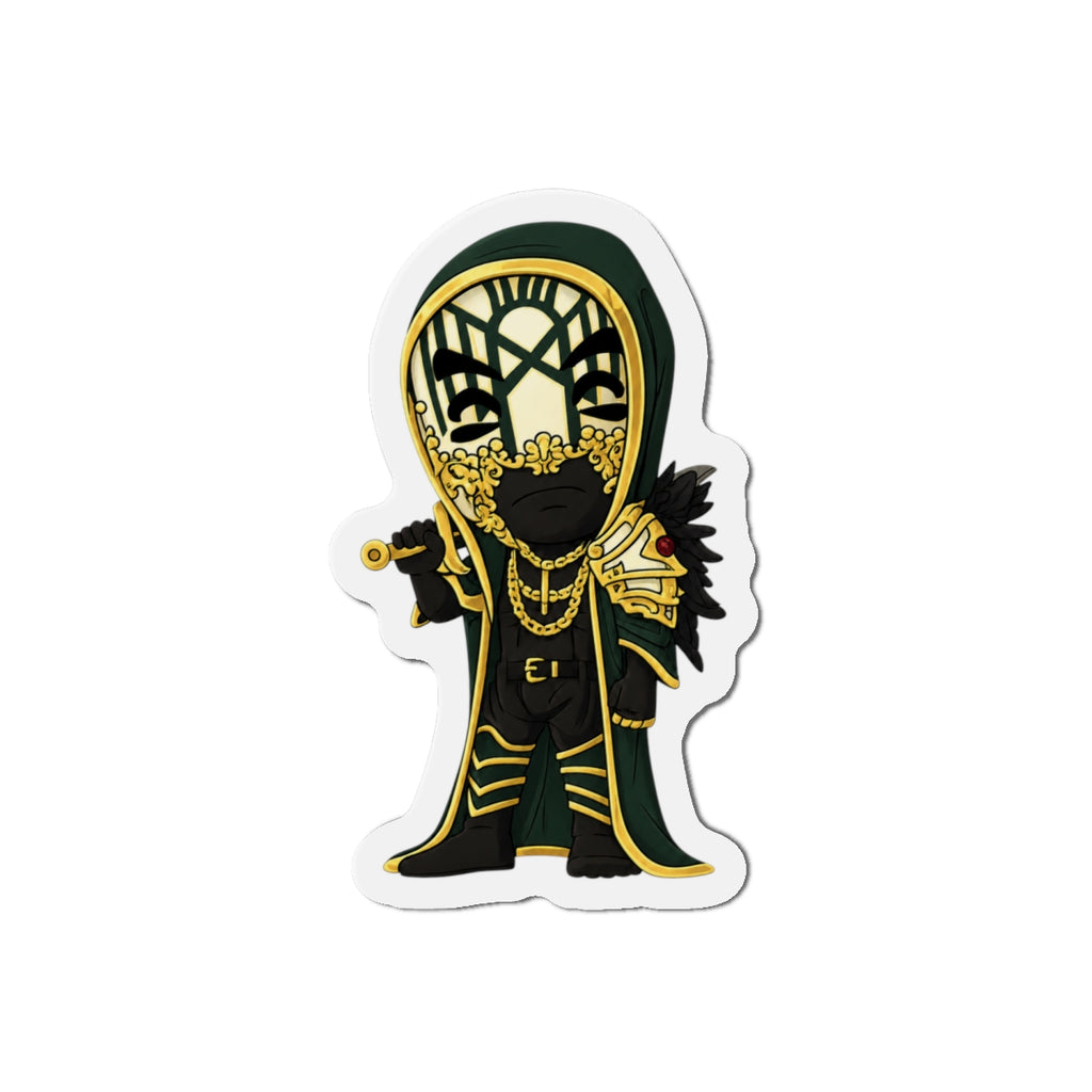 Vessel Gold Masked sleep token Die-Cut Magnet | Fantasy Wizard Refrigerator Magnet