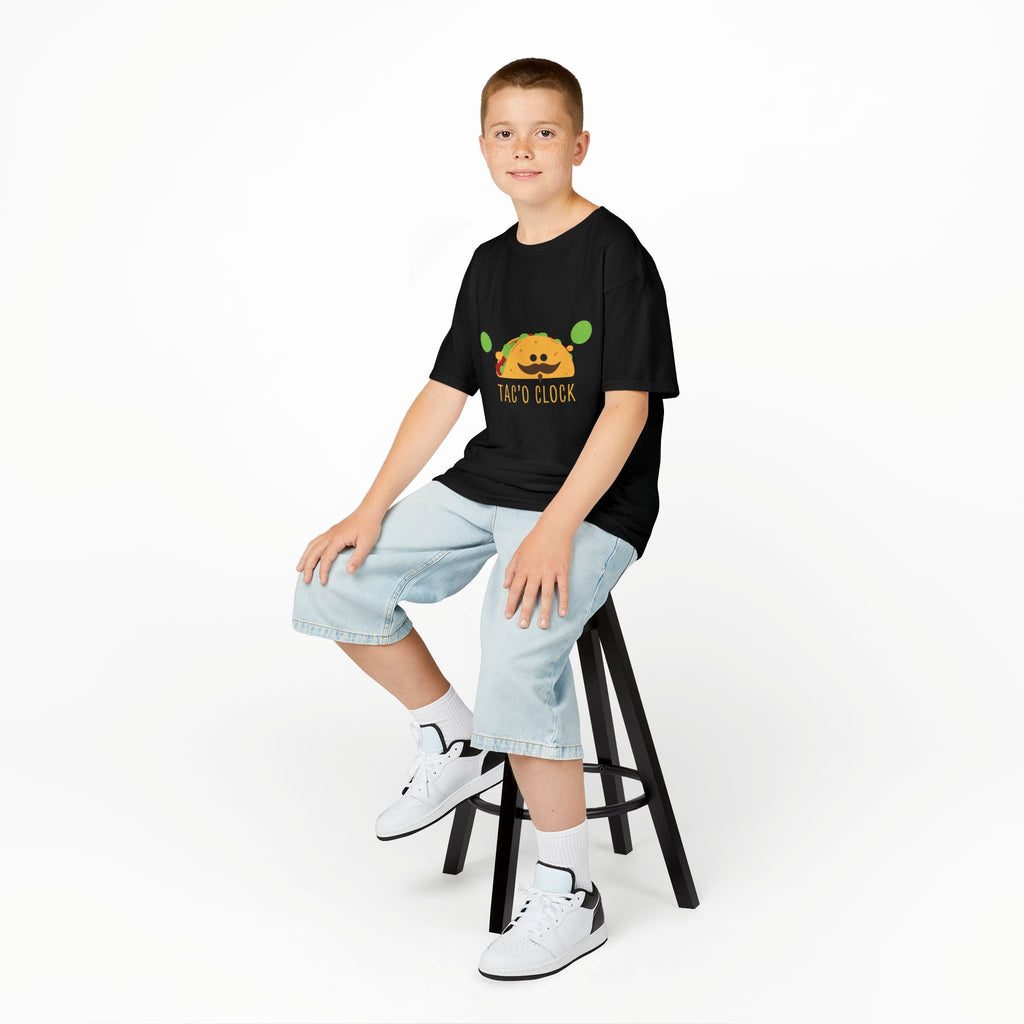Kids Taco Shirt Taco Clock Funny Taco Shirt Cute Kids Graphic Tee Funny Food Shirt Kids Gift Taco Lover Shirt