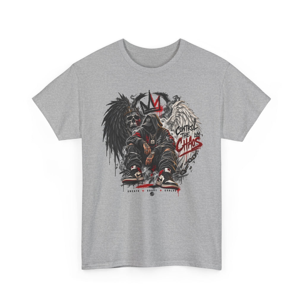 Grim Reaper King Skull Tee | Dark Angel Chaos Graphic Shirt