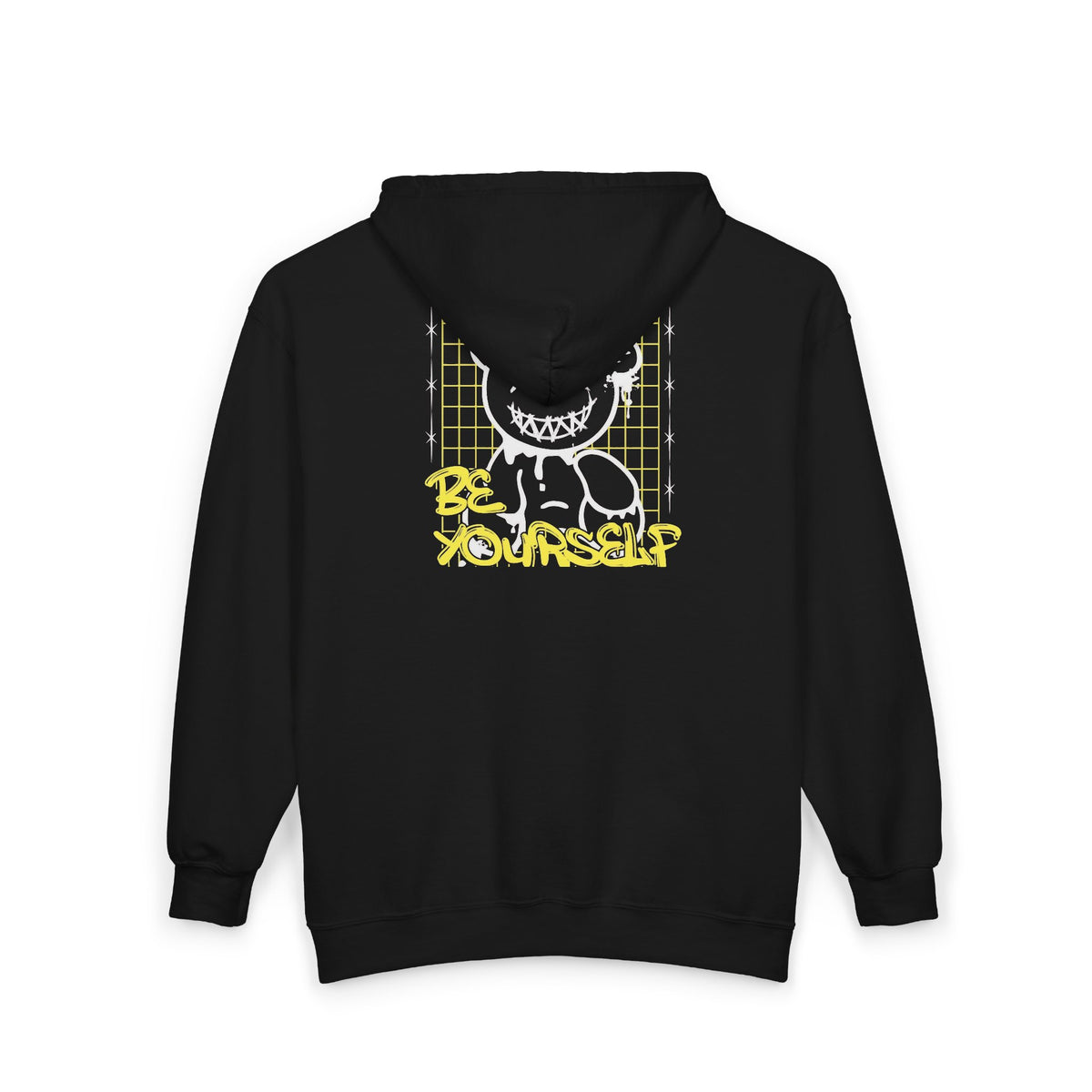 Be Yourself Zip-Up Hoodie | Urban Streetwear Graphic Hoodie