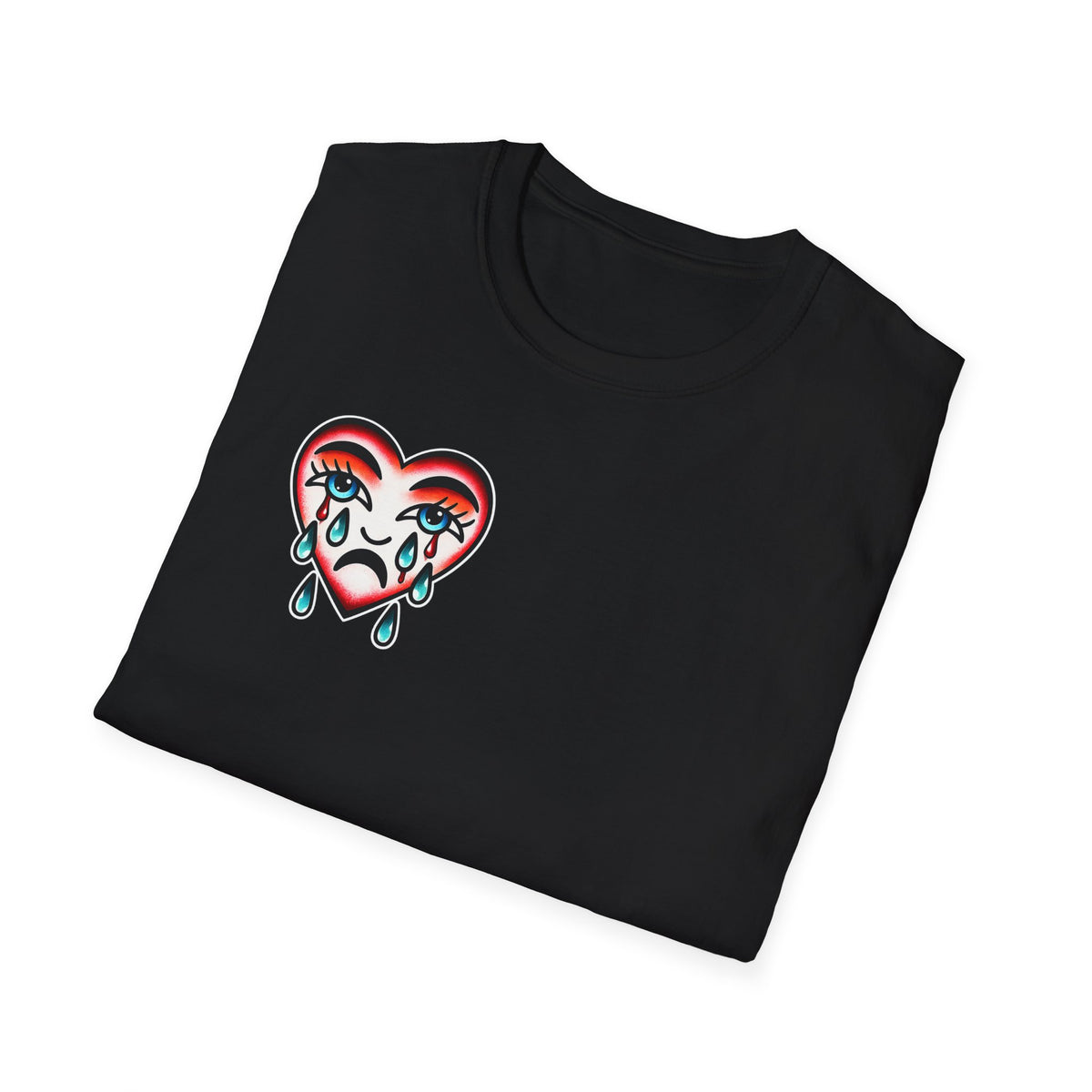 Loyalty Is Rare Graphic Tattoo Inspired Streetwear Shirt Retro Crying Heart Tee Edgy Unisex T Shirt Alternative Fashion  Emotional Graphic
