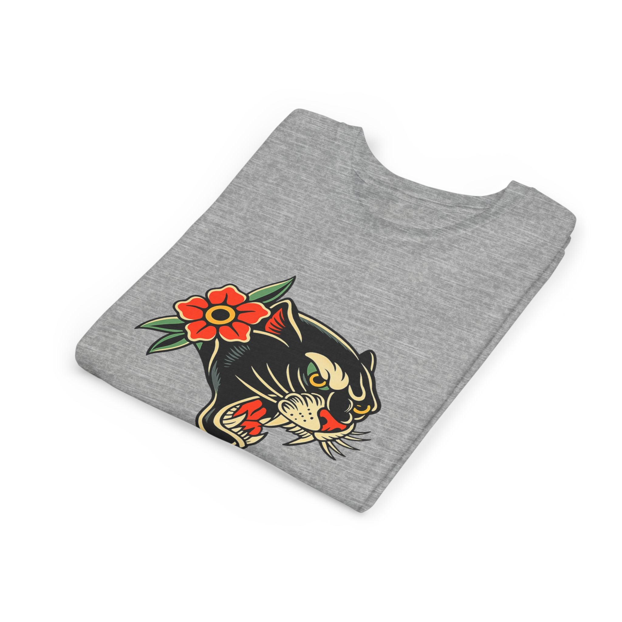 Youth Traditonal Tattoo Panther Short Sleeve Tee