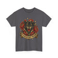 Roaring Panther with Roses T-Shirt | No Peace Without Pressure
