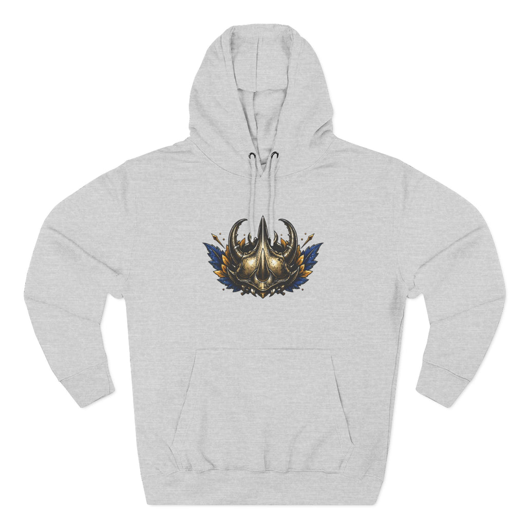 Viking Helmet Crest Built to Endure Hoodie | Three-Panel Fleece