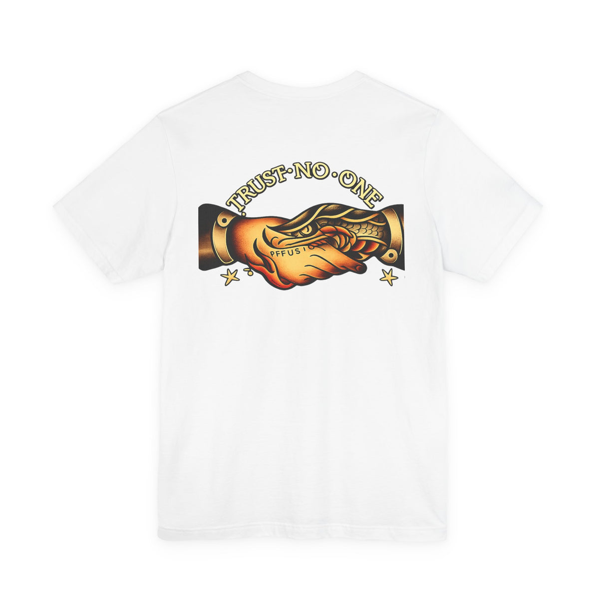 Trust No One Shirt Tattoo Style Graphic Tee Streetwear Snake Shirt Edgy Vintage Style Unisex Black T Shirt Alternative Fashion Gift