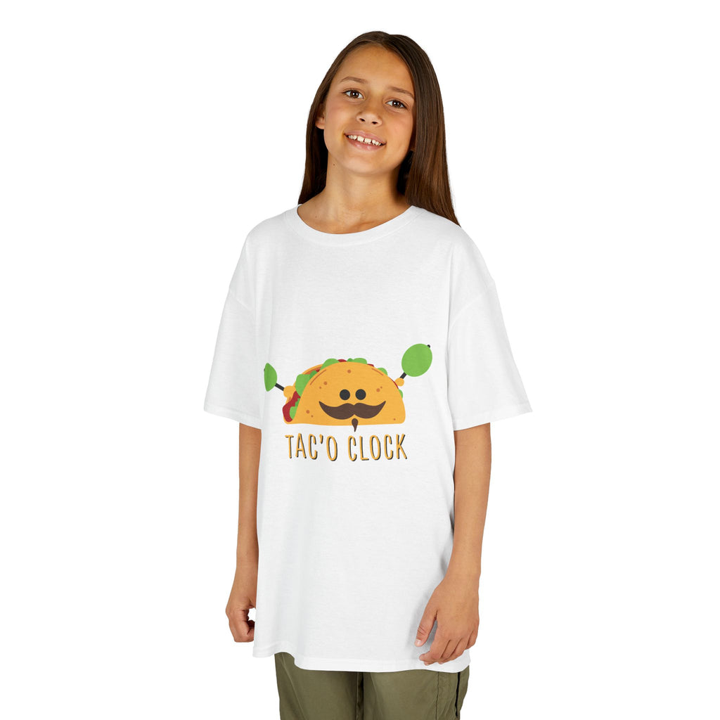 Kids Taco Shirt Taco Clock Funny Taco Shirt Cute Kids Graphic Tee Funny Food Shirt Kids Gift Taco Lover Shirt