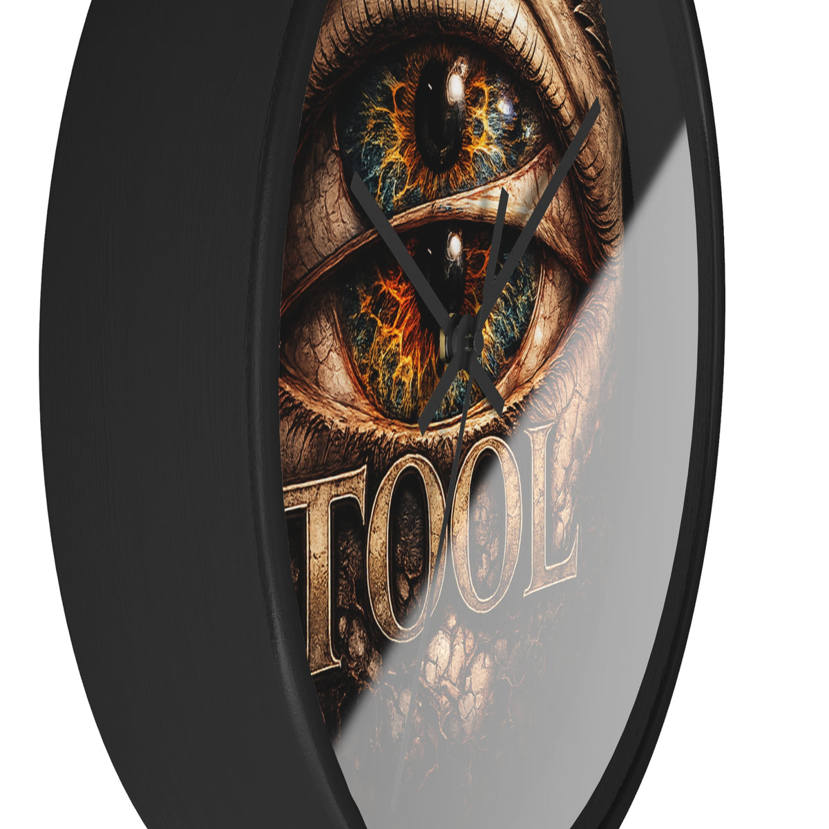 TOOL Inspired Eye Wall Clock 10 Inch Dark Aesthetic Clock Prog Rock Wall Decor Gothic Eye Clock Alternative Room Decor Gift for Music Fans