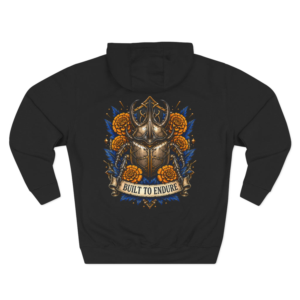 Viking Helmet Crest Built to Endure Hoodie | Three-Panel Fleece