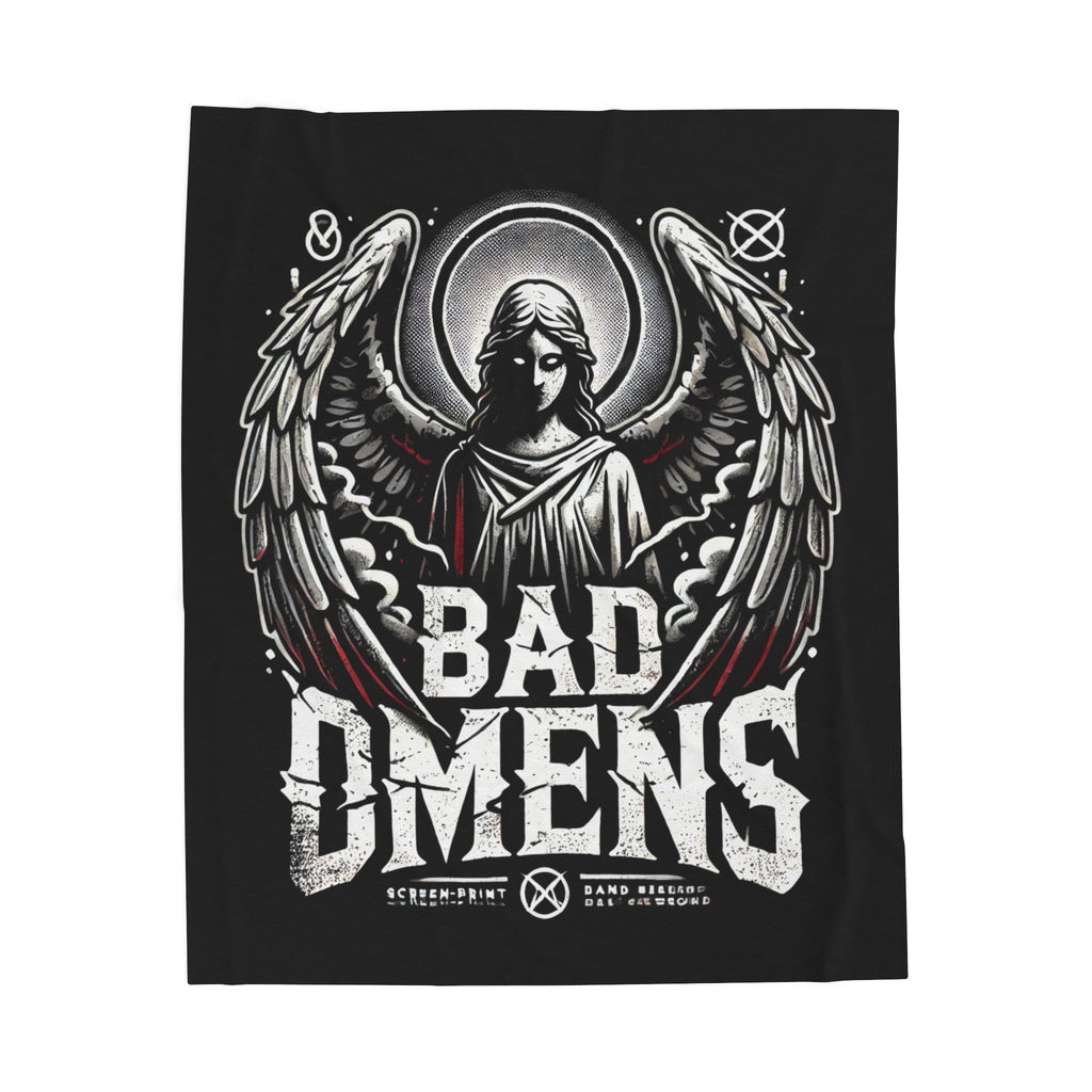 Gothic Angel Blanket Dark Aesthetic Throw Blanket Metal Style Plush Blanket Cozy Gothic Decor Alternative Home Blanket Gift