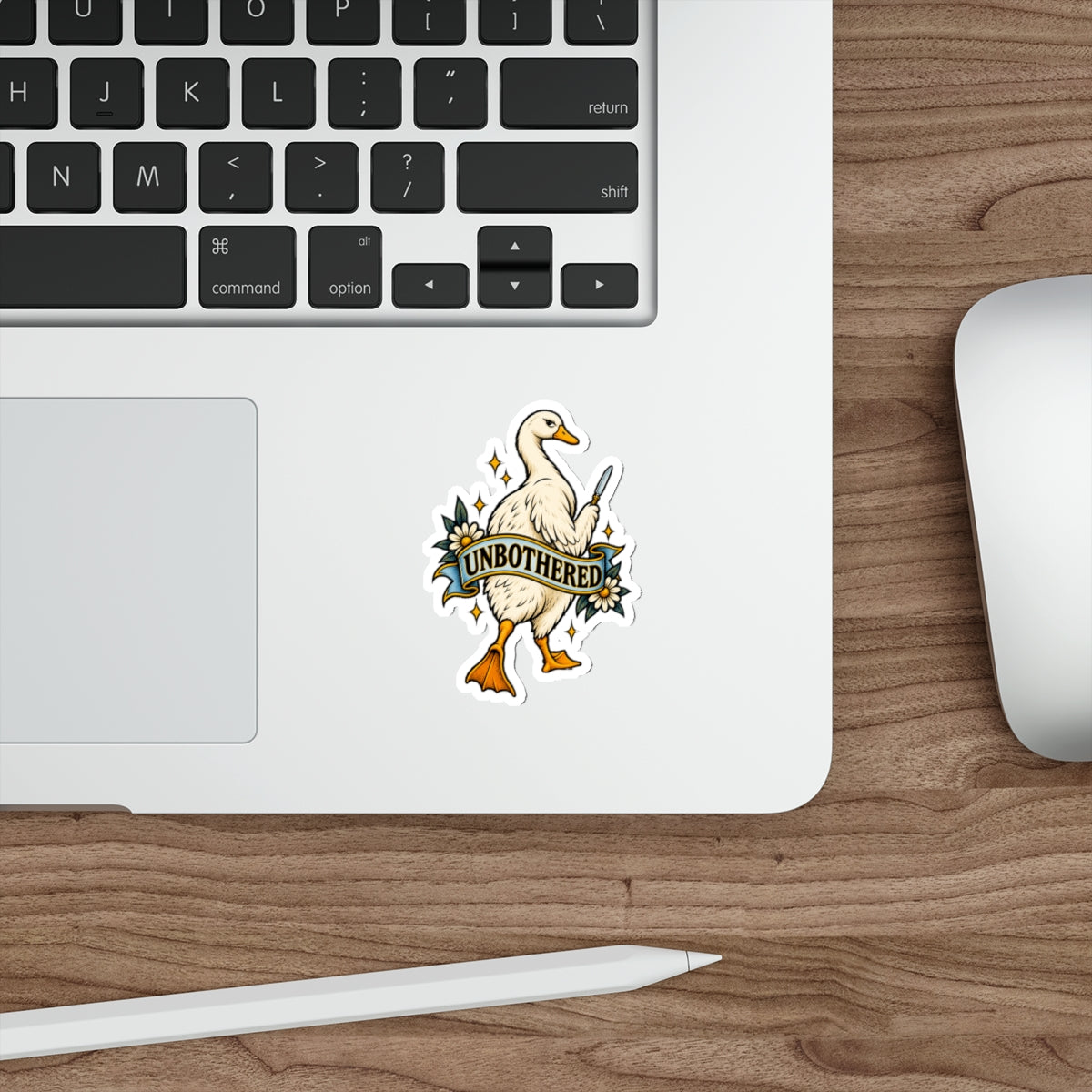 Unbothered Goose Die-Cut Stickers | Vinyl Decal