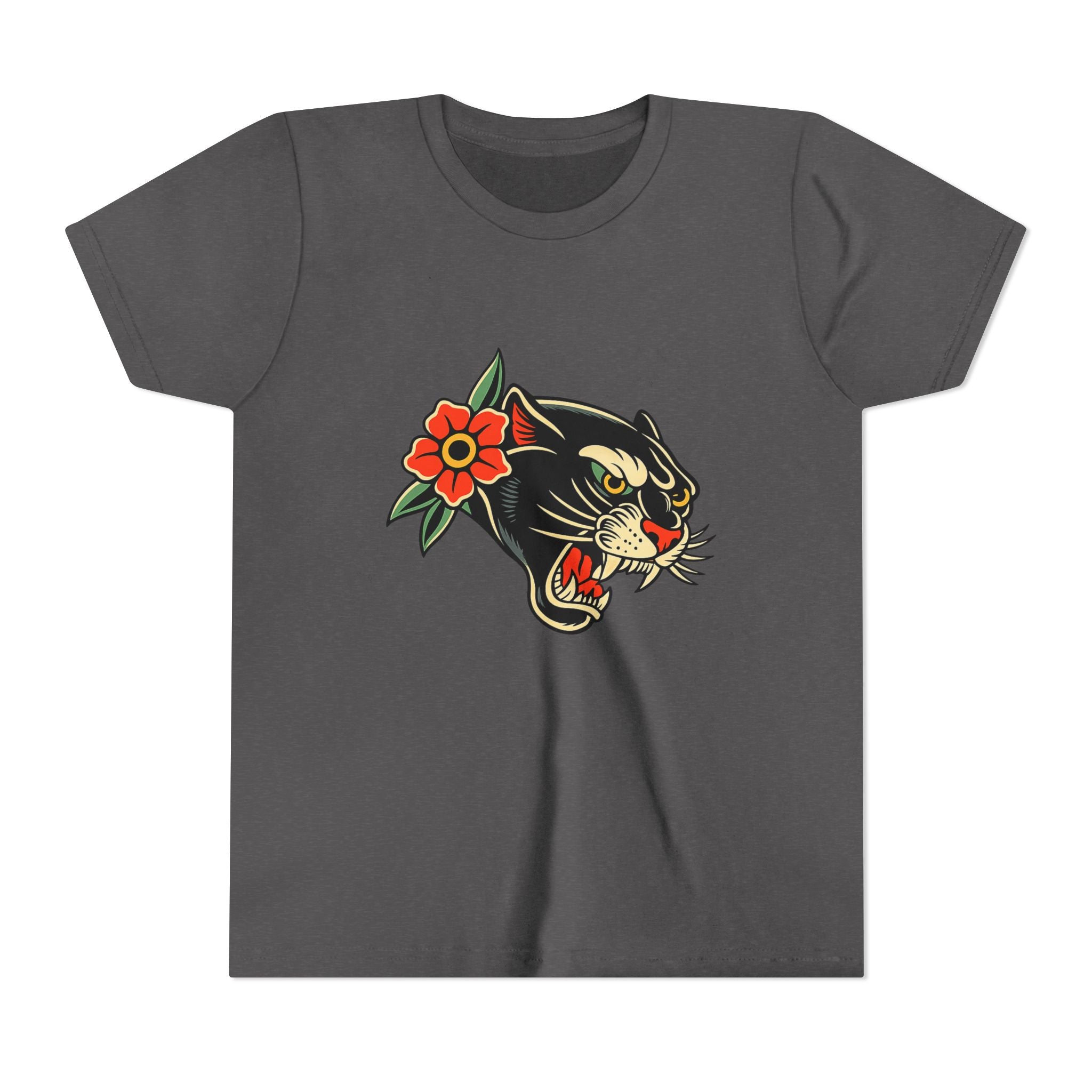 Youth Traditonal Tattoo Panther Short Sleeve Tee