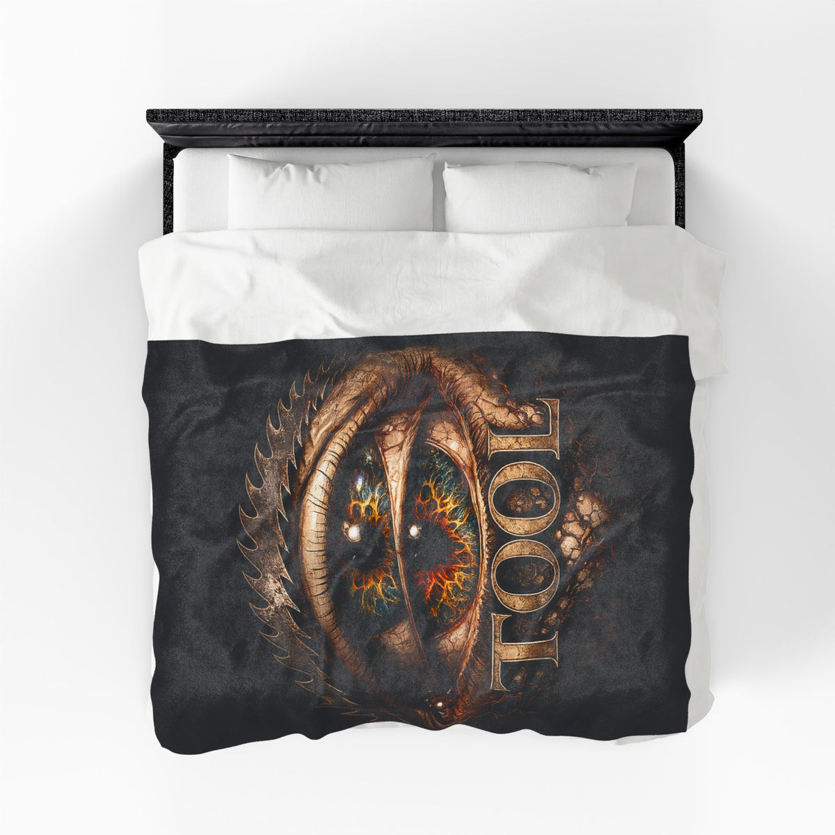 TOOL Inspired Plush Blanket Dark Aesthetic Throw Blanket Gothic Music Fan Blanket Alternative Bedroom Decor Couch Blanket Gift