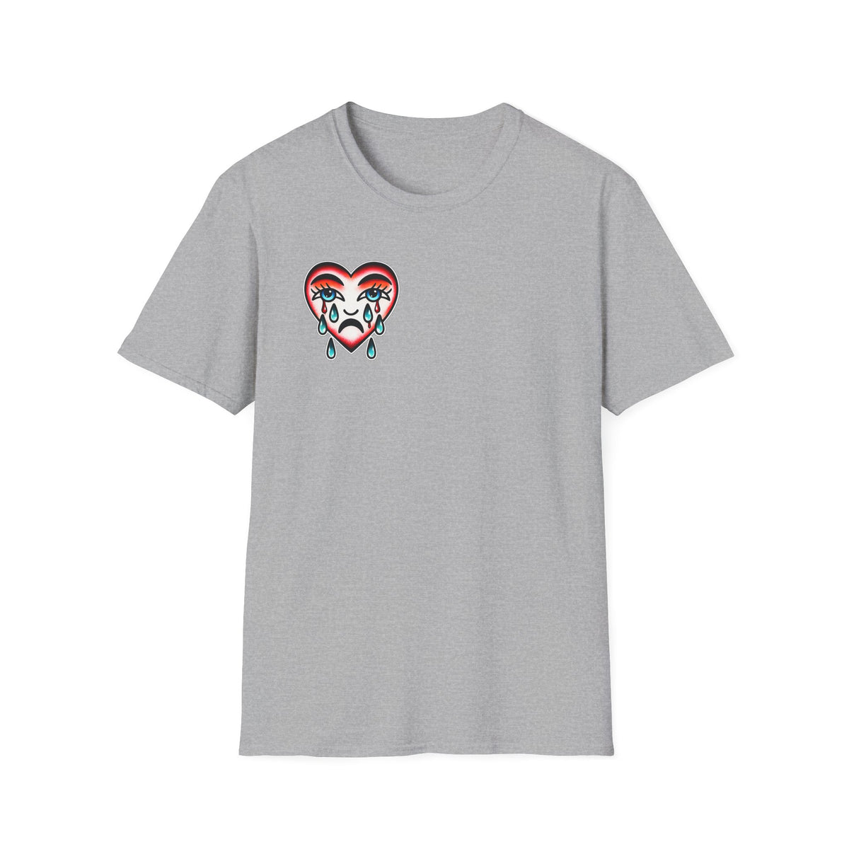 Loyalty Is Rare Graphic Tattoo Inspired Streetwear Shirt Retro Crying Heart Tee Edgy Unisex T Shirt Alternative Fashion  Emotional Graphic