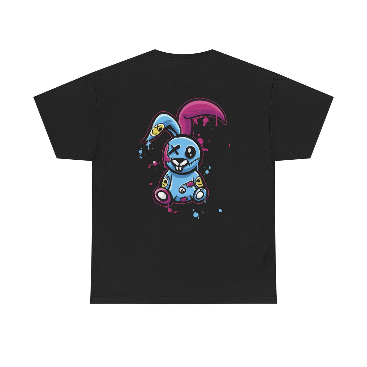 Creepy Plush Bunny Tee Alt Gothic Streetwear