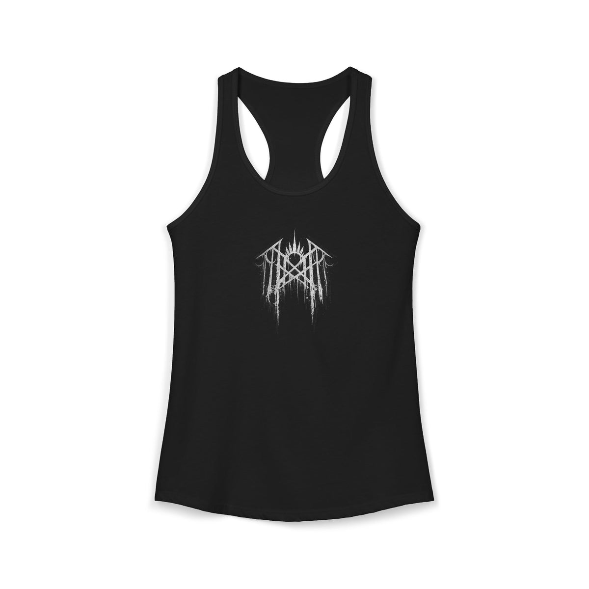 Worship Gothic Racerback Tank Top Dark Alternative Aesthetic Womens Tank Moon Graphic Goth Apparel Tattoo Style Streetwear Gift