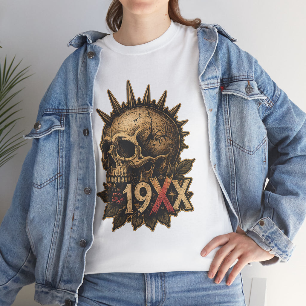 Punk Skull with Mohawk 19XX T-Shirt | Vintage Skull Tee