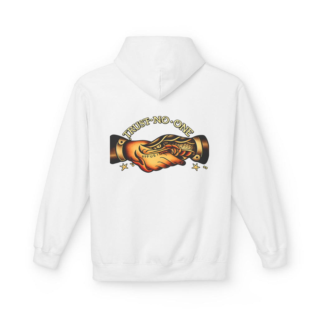 Trust No One Hoodie Tattoo Style Snake Rose Graphic Hoodie Alternative Streetwear Pullover Goth Punk Unisex Sweatshirt