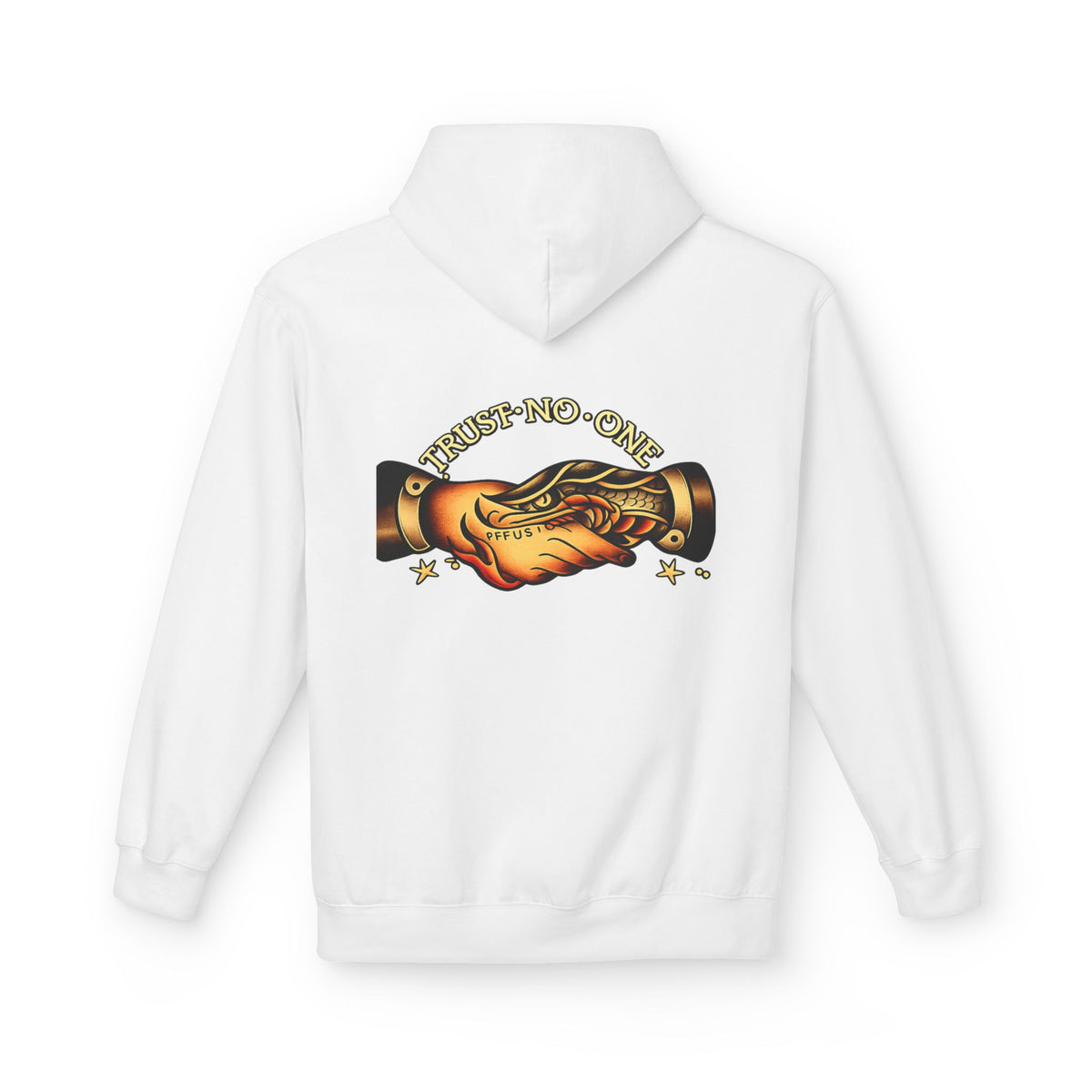 Trust No One Hoodie Tattoo Style Snake Rose Graphic Hoodie Alternative Streetwear Pullover Goth Punk Unisex Sweatshirt