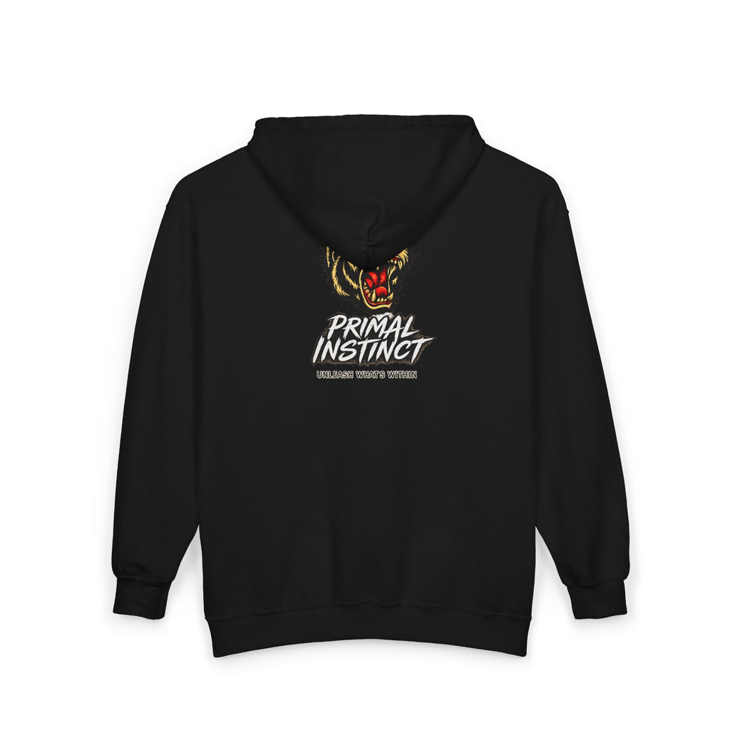 Roaring Gorilla Head Zip Hoodie | Animal Skull Design, Dark Streetwear