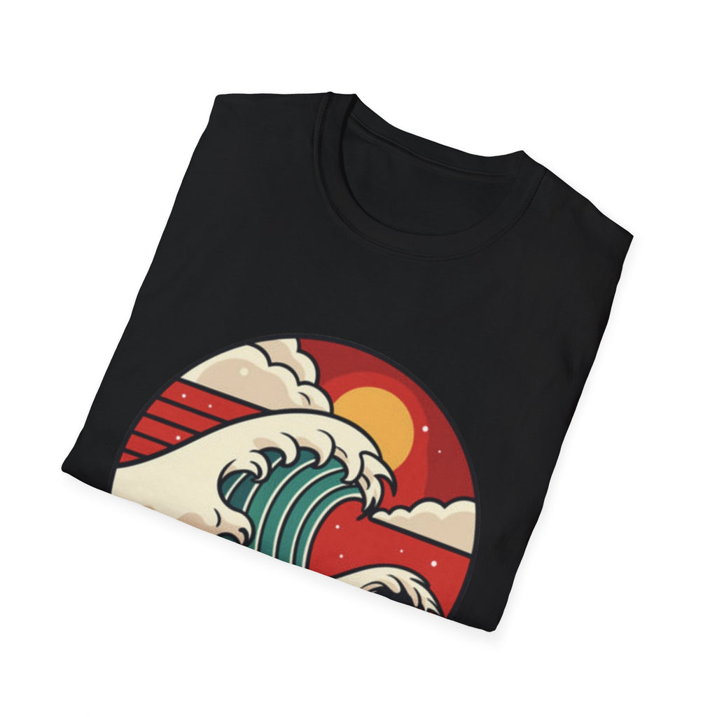 Ride The Wave Graphic T-Shirt | Coastal Retro Ocean Tee