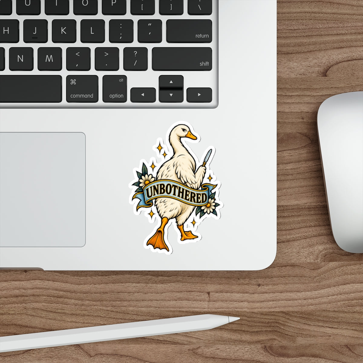 Unbothered Goose Die-Cut Stickers | Vinyl Decal