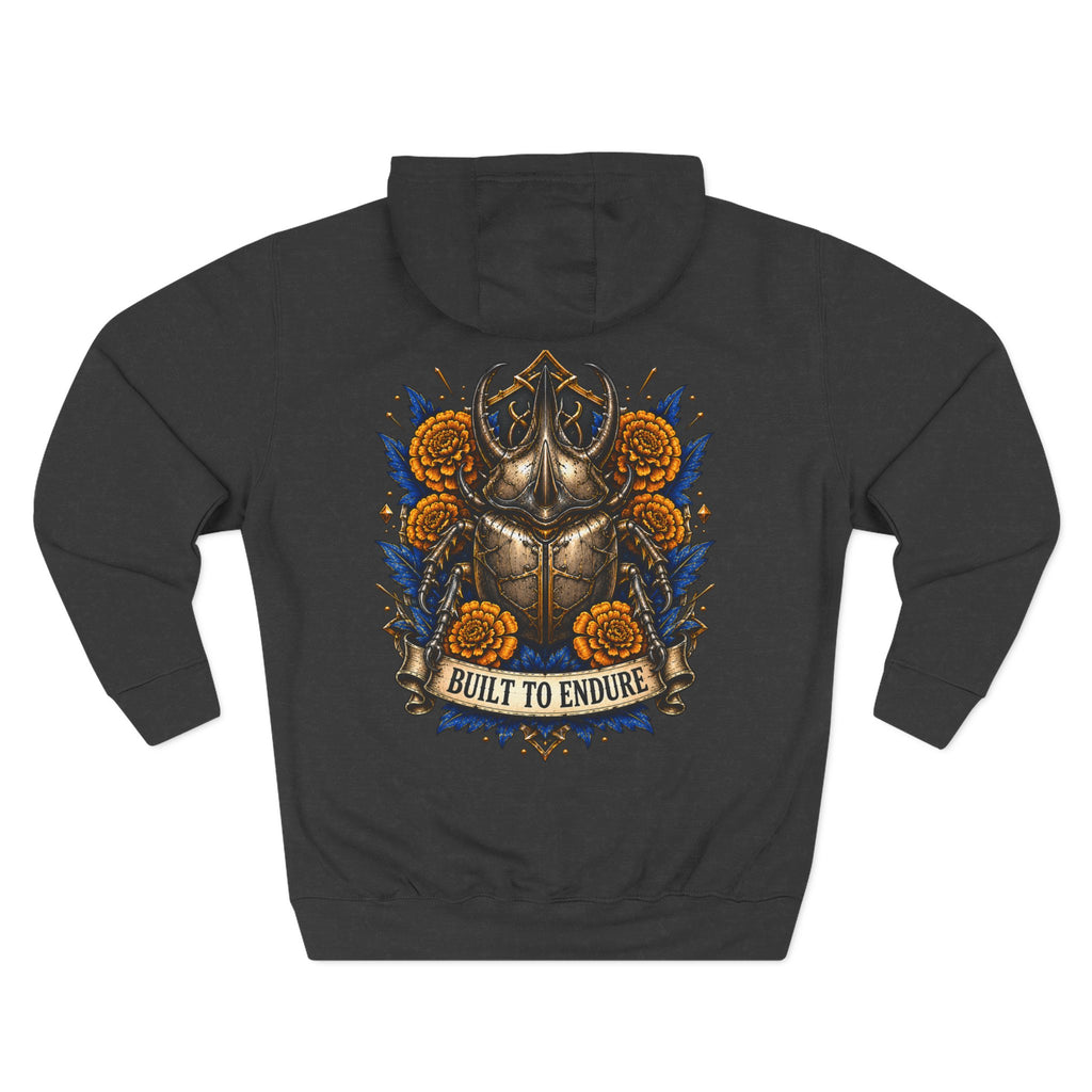 Viking Helmet Crest Built to Endure Hoodie | Three-Panel Fleece