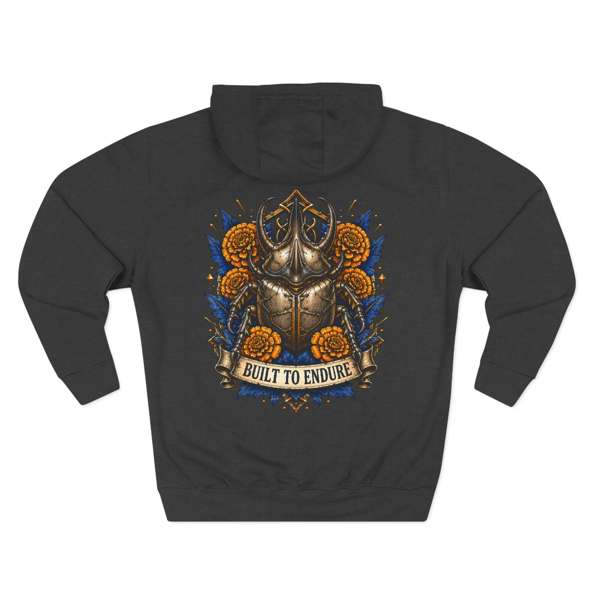 Viking Helmet Crest Built to Endure Hoodie | Three-Panel Fleece