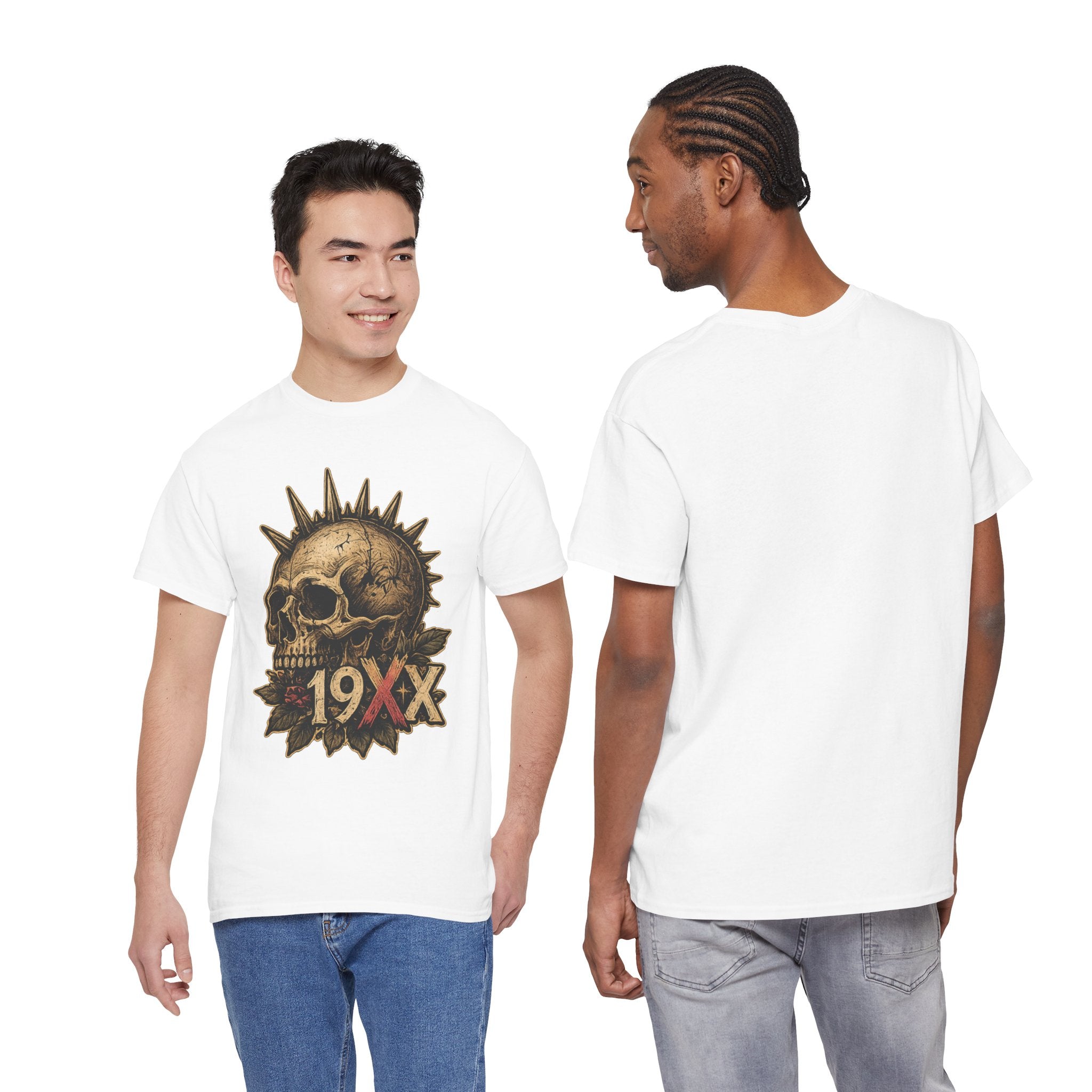 Punk Skull with Mohawk 19XX T-Shirt | Vintage Skull Tee
