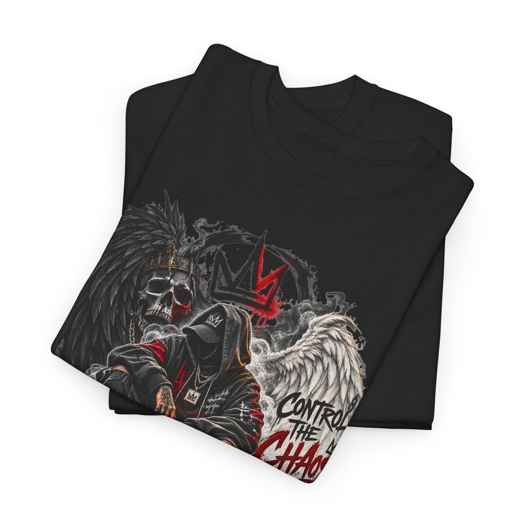 Grim Reaper King Skull Tee | Dark Angel Chaos Graphic Shirt