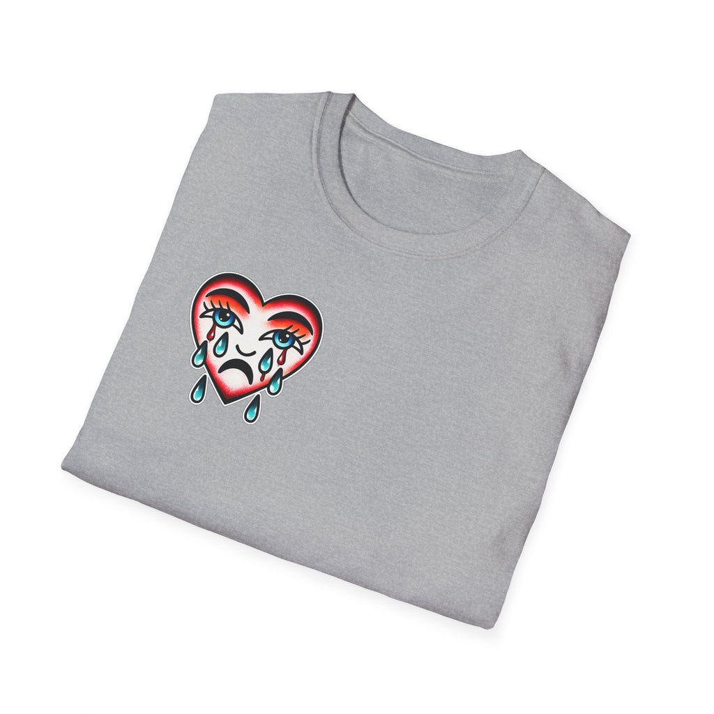 Loyalty Is Rare Graphic Tattoo Inspired Streetwear Shirt Retro Crying Heart Tee Edgy Unisex T Shirt Alternative Fashion  Emotional Graphic
