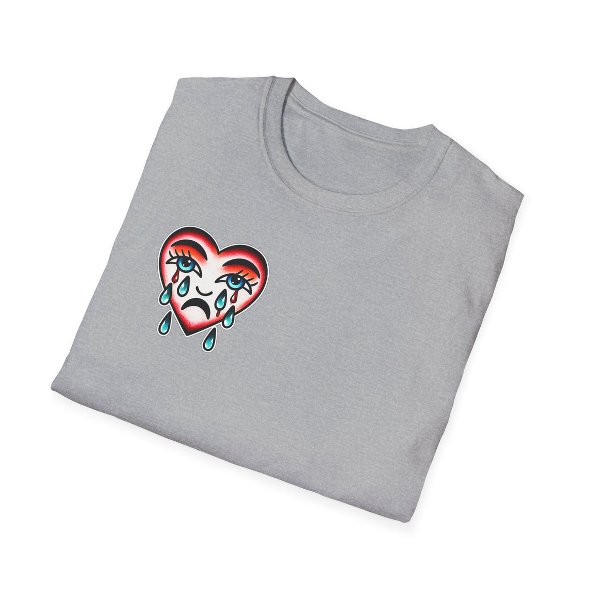 Loyalty Is Rare Graphic Tattoo Inspired Streetwear Shirt Retro Crying Heart Tee Edgy Unisex T Shirt Alternative Fashion  Emotional Graphic