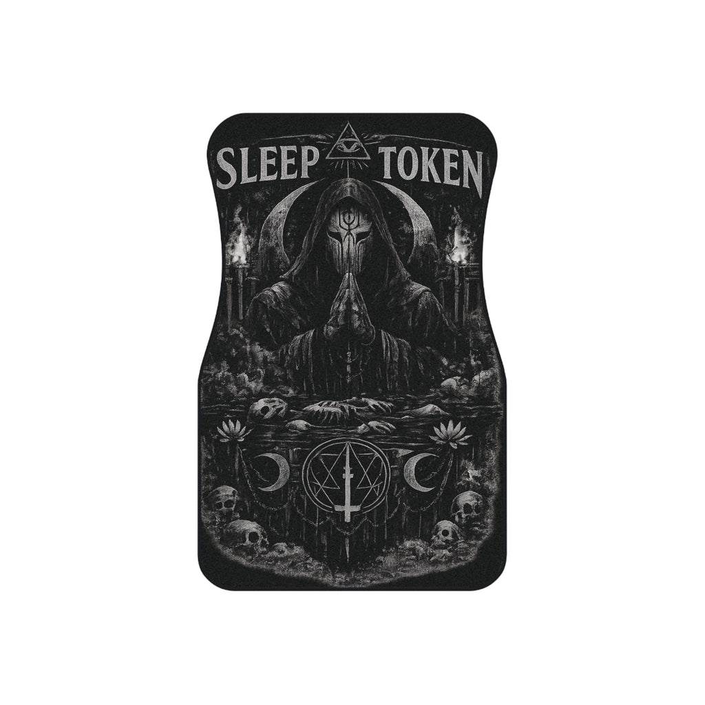 Sleep Token Gothic Hooded Figure Car Mats | Front Floor Mats