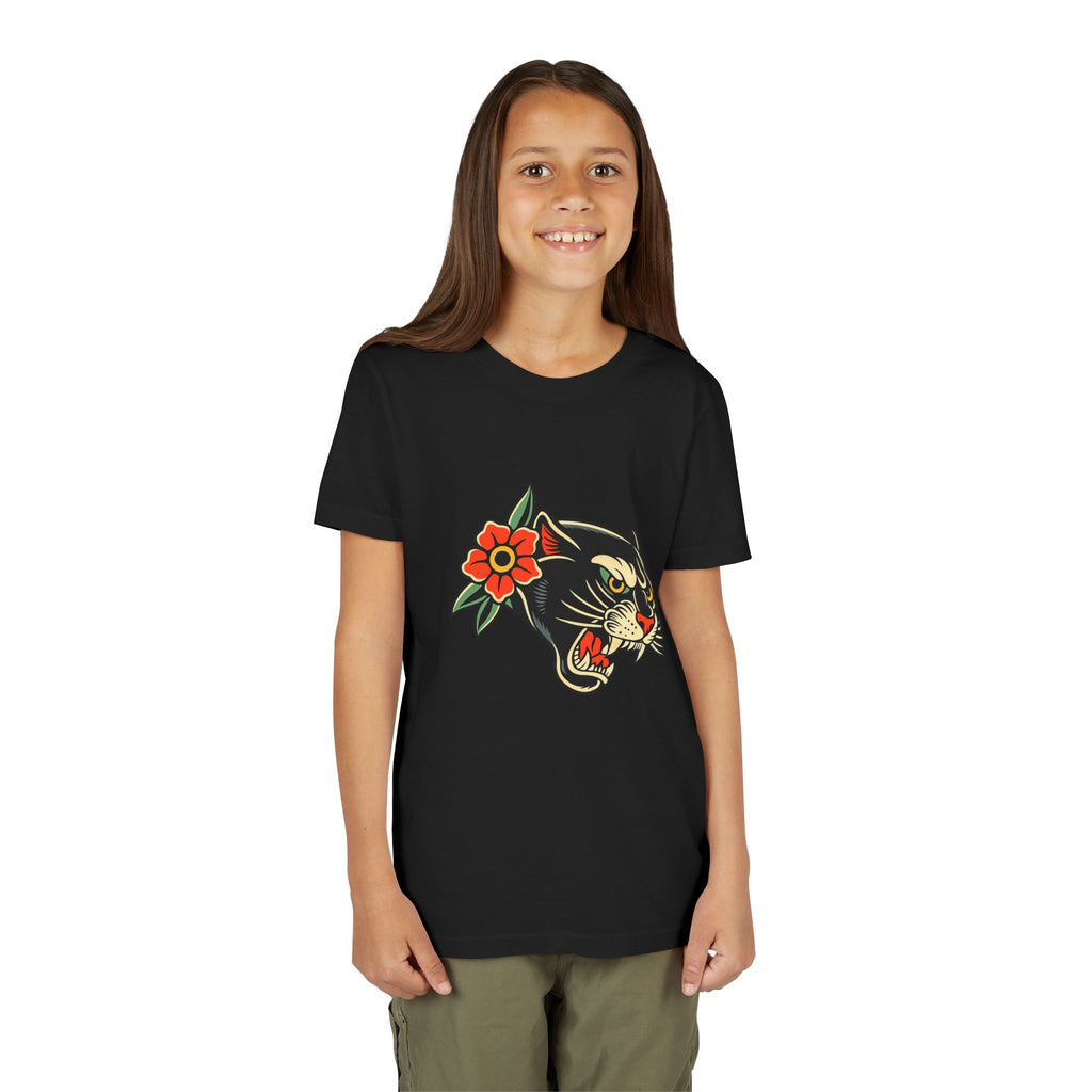Youth Traditonal Tattoo Panther Short Sleeve Tee
