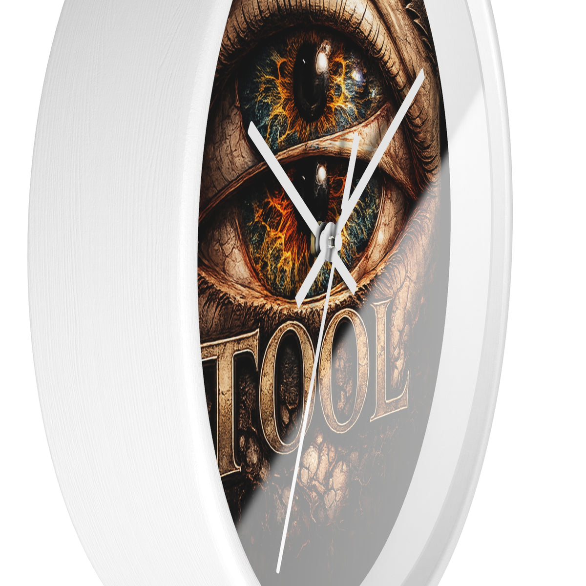 TOOL Inspired Eye Wall Clock 10 Inch Dark Aesthetic Clock Prog Rock Wall Decor Gothic Eye Clock Alternative Room Decor Gift for Music Fans