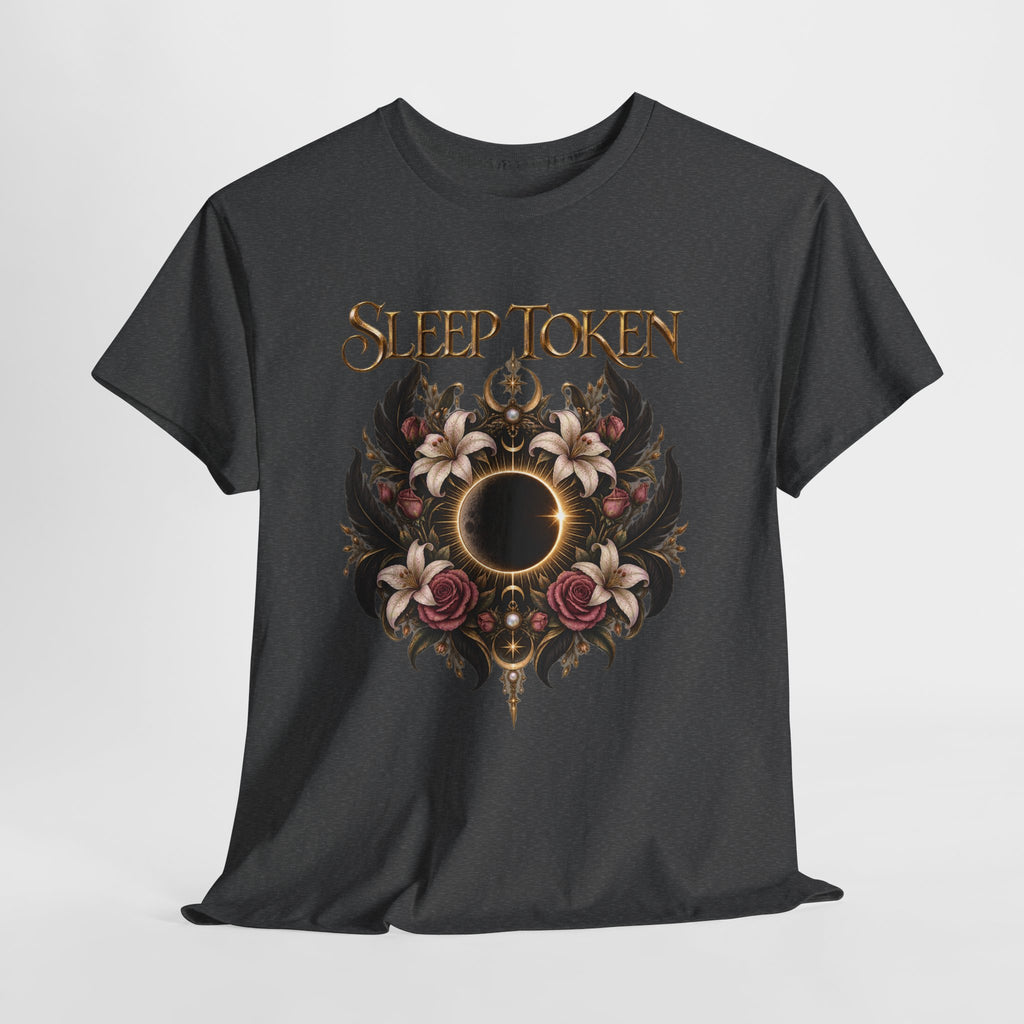 Sleep Token floral eclipse T-Shirt | band logo tee, gothic floral design
