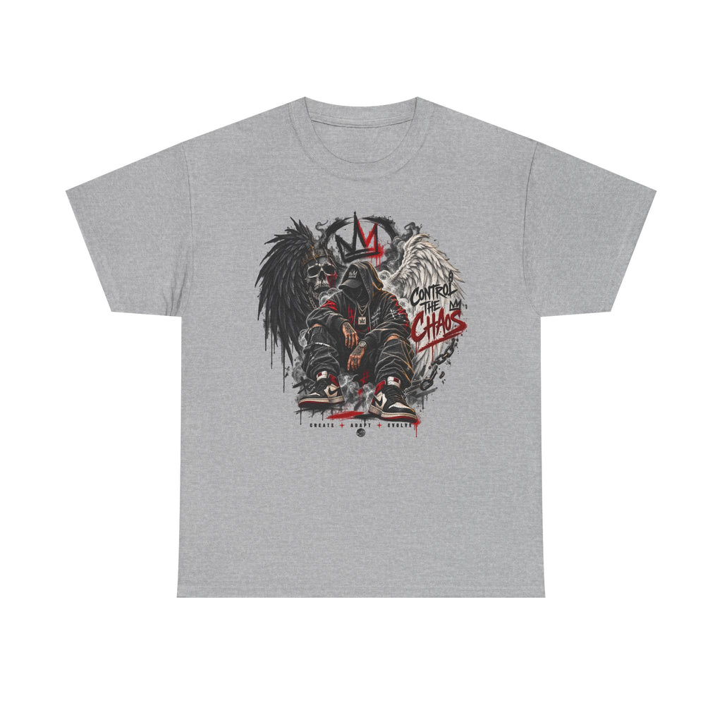 Grim Reaper King Skull Tee | Dark Angel Chaos Graphic Shirt